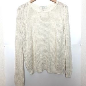 OLIVE & OAK Tie Back Waffle Knit Sweater - MED
